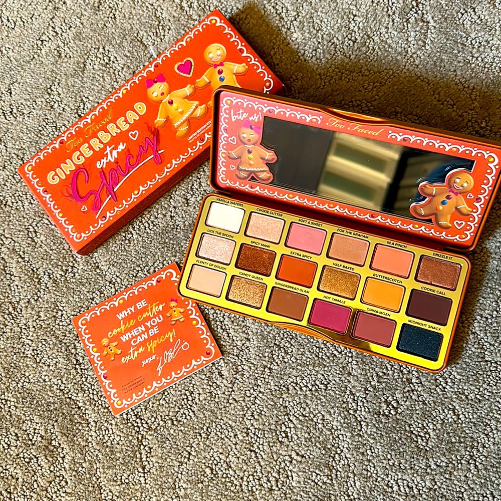 NIB Too Faced Gingerbread Extra Spicy 🌶️ Palette